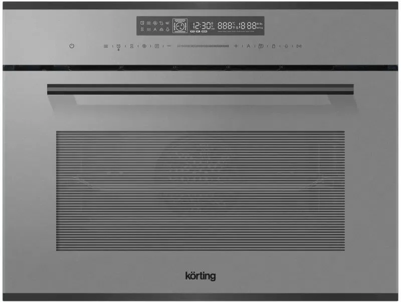 Электрический духовой шкаф с функцией СВЧ Korting OKB 3250 GBXGr MW RU, серый