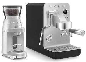 Кофемашина-эспрессо Smeg EMC02BLMEU